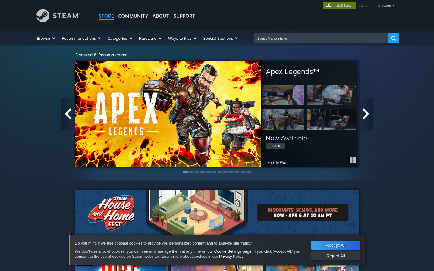Steam Dark Mode