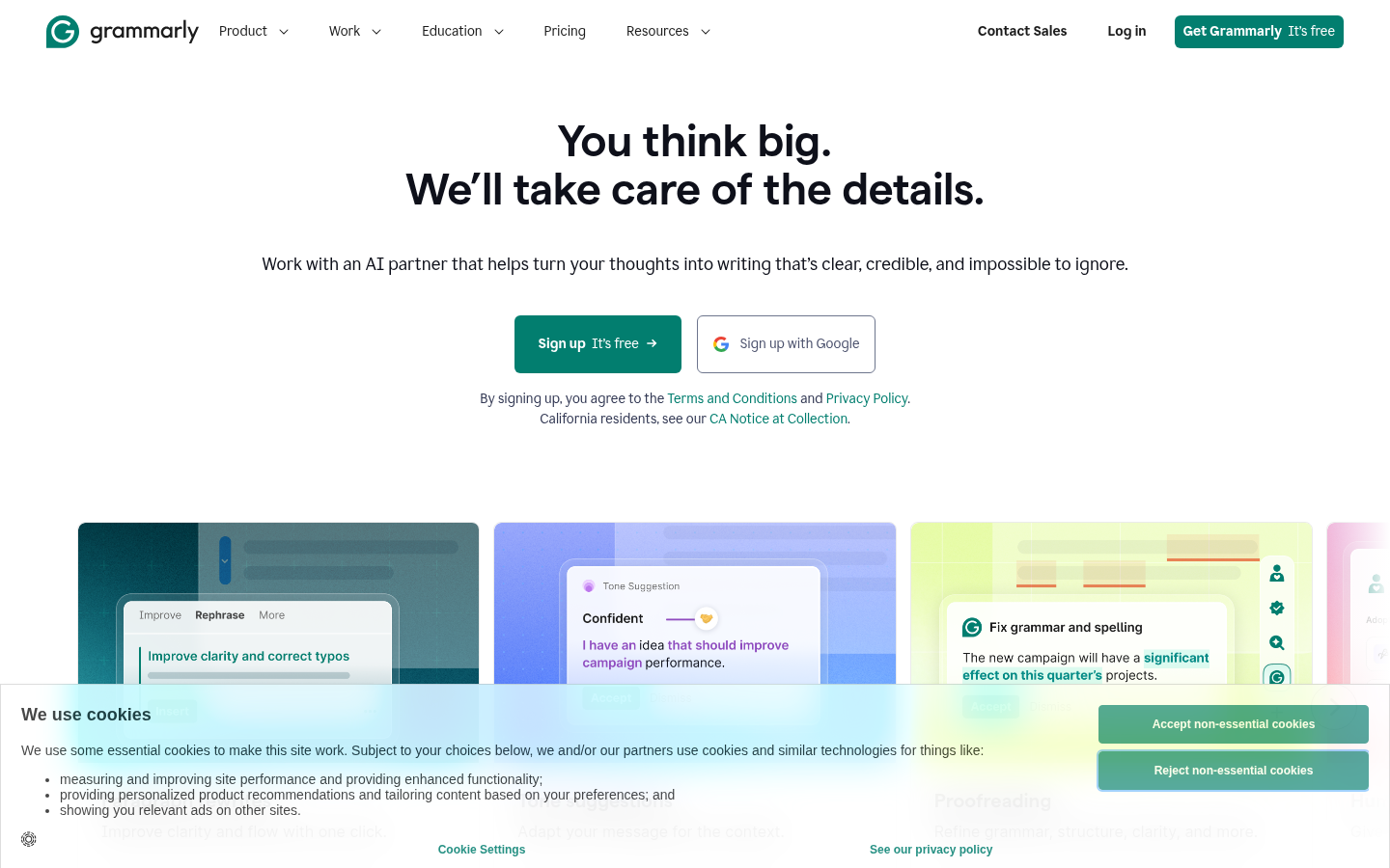 Grammarly Minimalism
