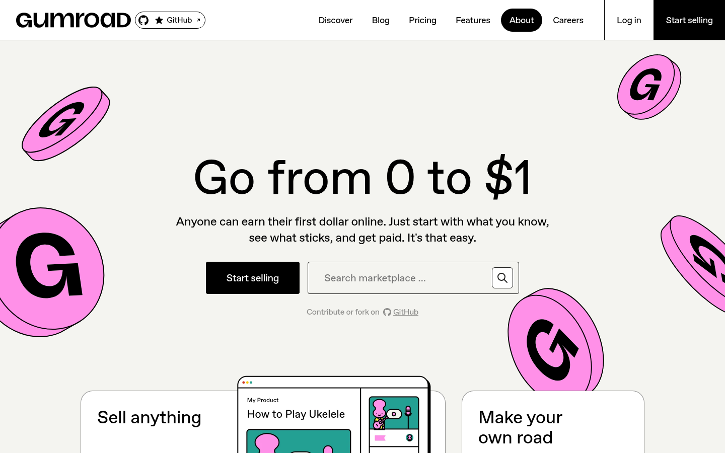 Gumroad Neobrutalism