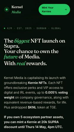 Screenshot of kernelmedia.io
