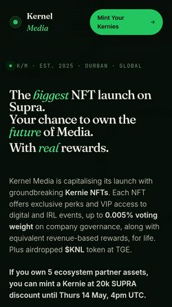 Screenshot of kernelmedia.io