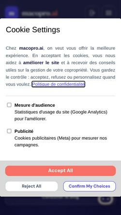 Screenshot of macopro.ai