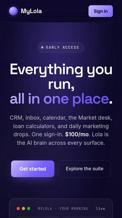 Screenshot of mylola.ai
