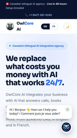 Screenshot of owlcore.ai