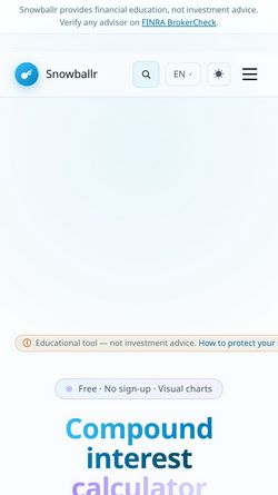 Screenshot of snowballr.io