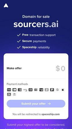 Screenshot of sourcers.ai