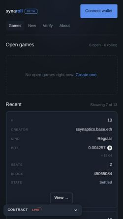 Screenshot of synaroll.io